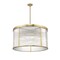 Z-Lite Carnaby Chandelier, 9-Light, 32.25 In.W x 18 In.H, Modern Gold/Clear Ribbed 7504P32-MGLD - alternate 6